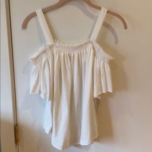White Off the Shoulder Free People Top